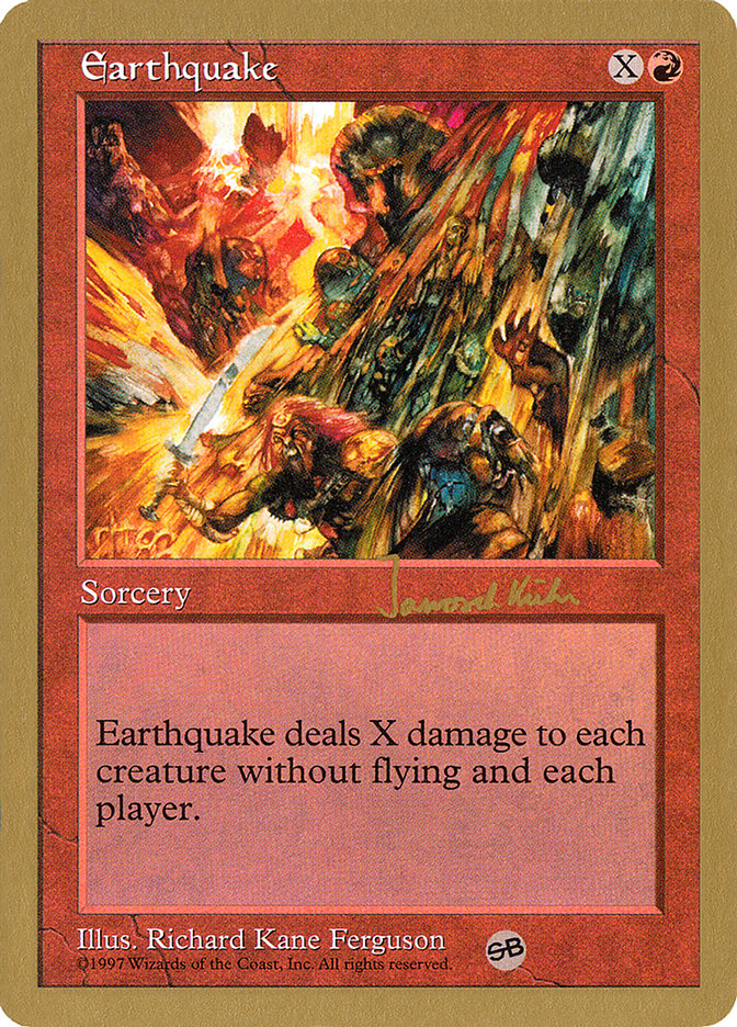 Earthquake (Janosch Kuhn) (SB) [World Championship Decks 1997] | Game Grid - Logan