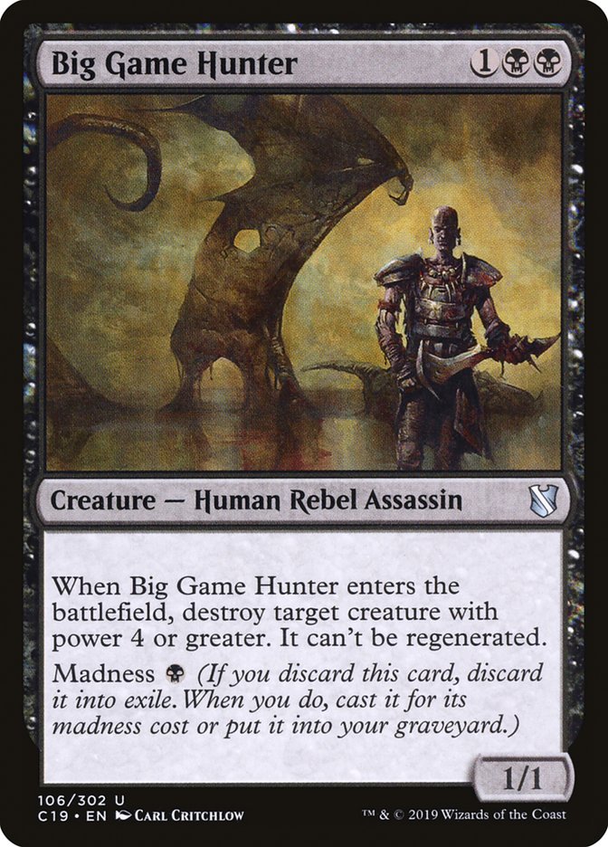 Big Game Hunter [Commander 2019] | Game Grid - Logan