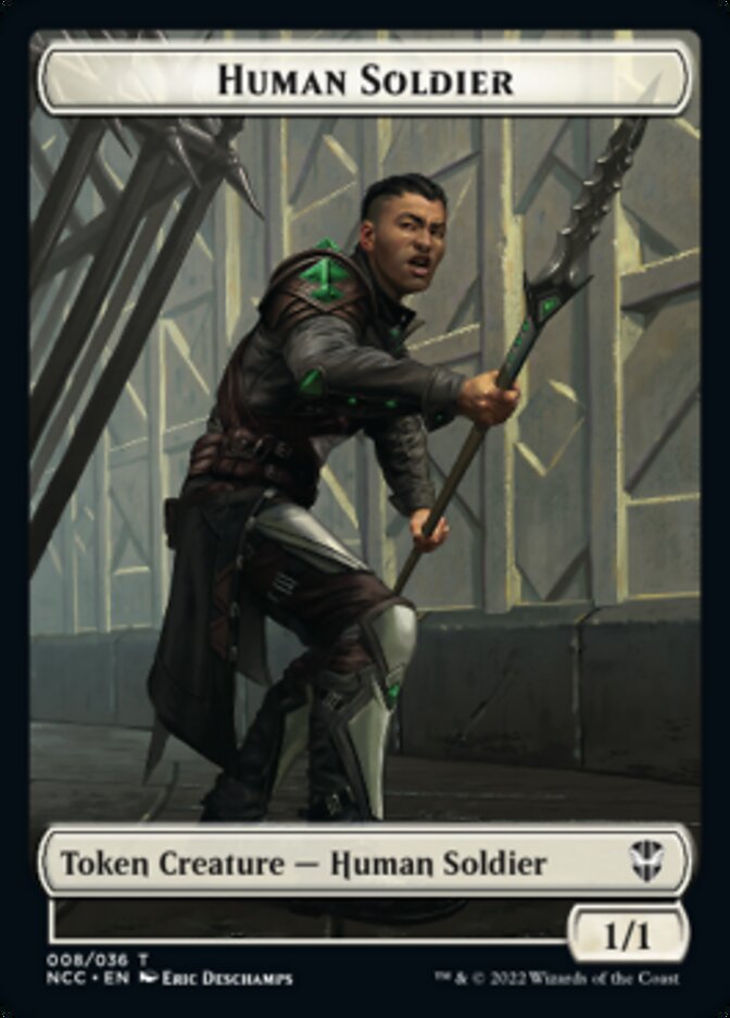 Eldrazi // Human Soldier Double-Sided Token [Streets of New Capenna Commander Tokens] | Game Grid - Logan