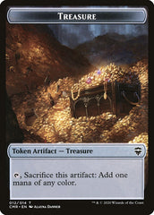 Rock // Treasure Double-Sided Token [Commander Legends Tokens] | Game Grid - Logan