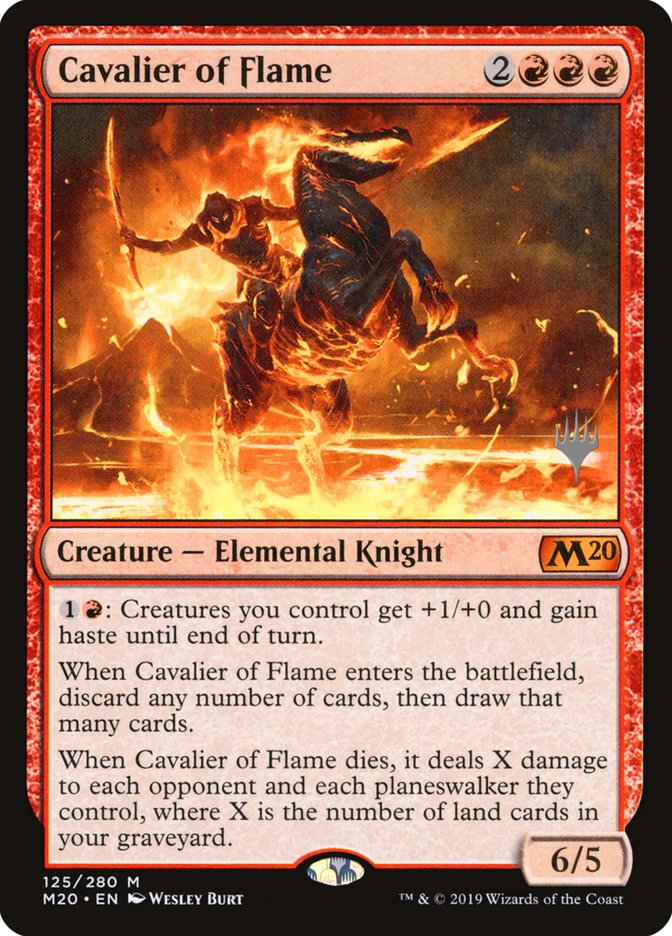 Cavalier of Flame (Promo Pack) [Core Set 2020 Promos] | Game Grid - Logan