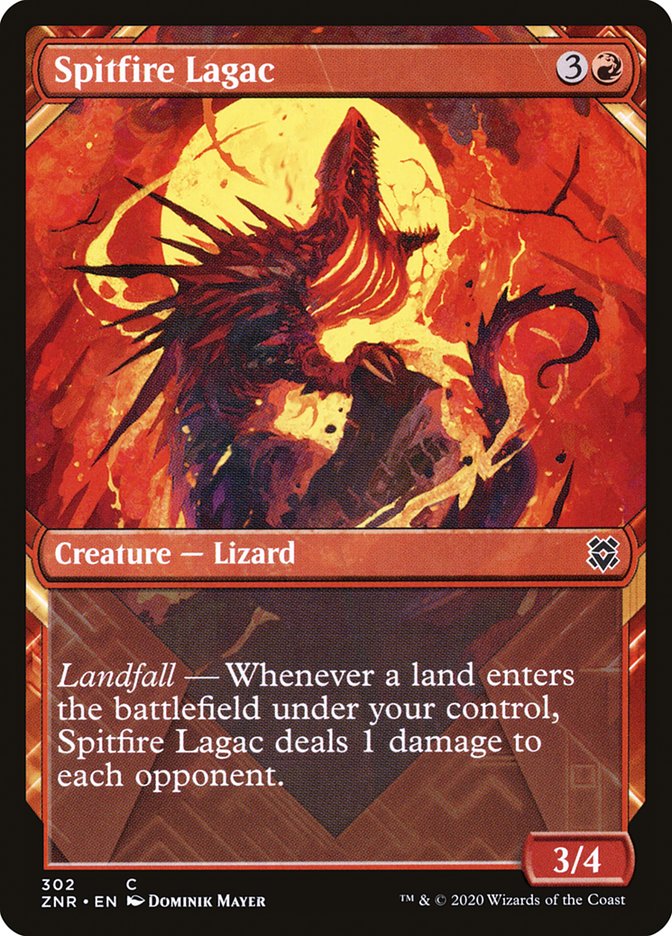 Spitfire Lagac (Showcase) [Zendikar Rising] | Game Grid - Logan