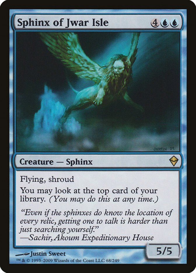 Sphinx of Jwar Isle [Zendikar] | Game Grid - Logan