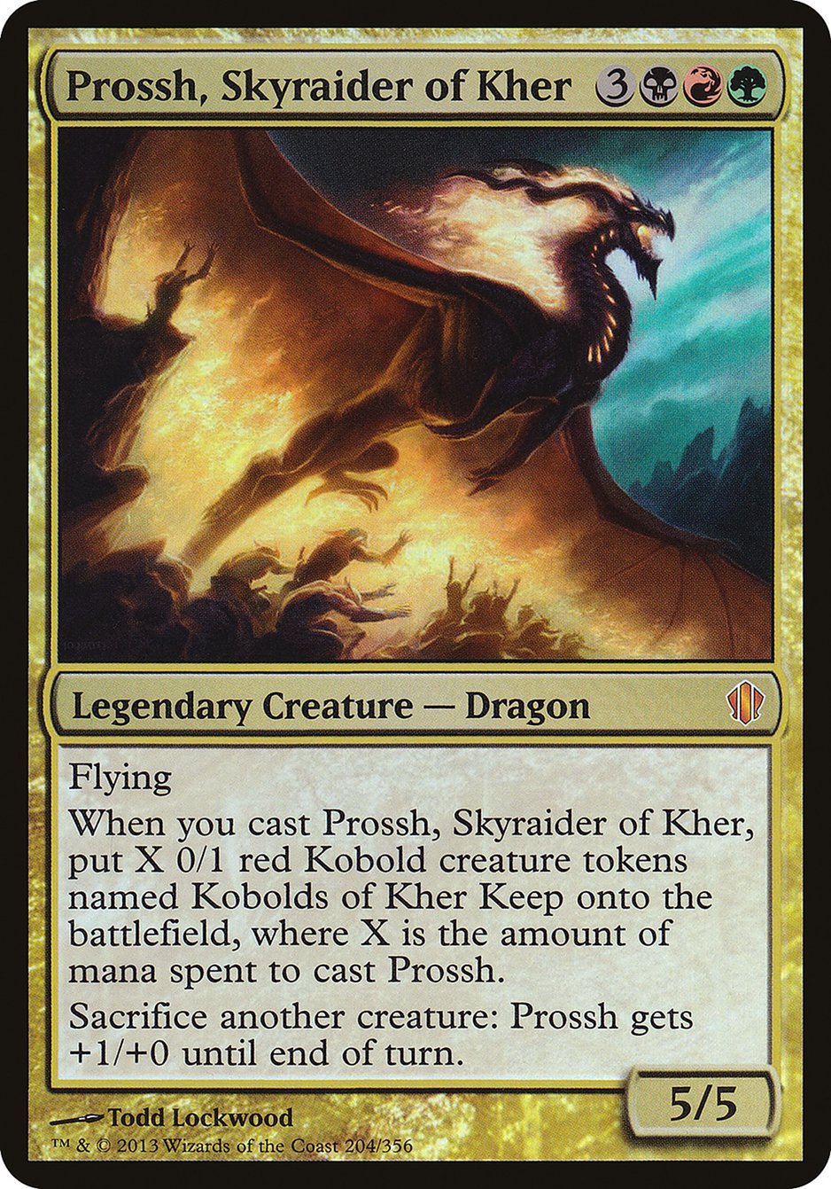 Prossh, Skyraider of Kher (Oversized) [Commander 2013 Oversized] | Game Grid - Logan