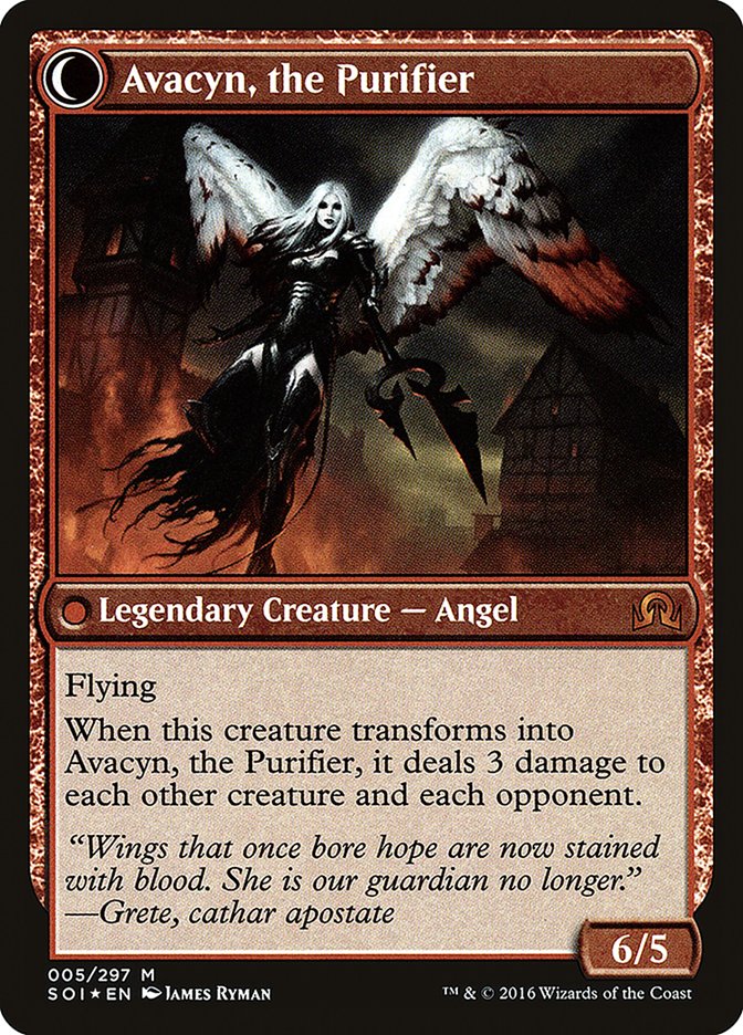 Archangel Avacyn // Avacyn, the Purifier [Shadows over Innistrad Prerelease Promos] | Game Grid - Logan