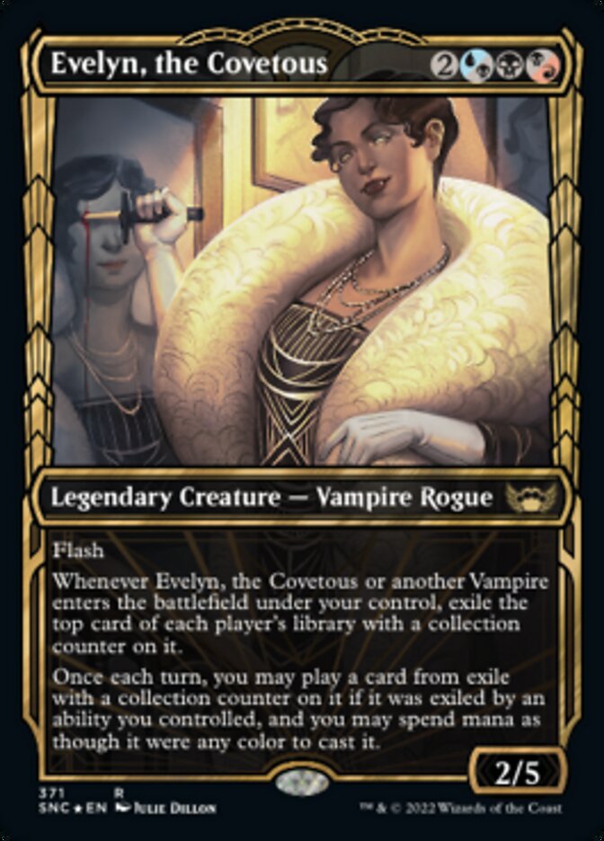 Evelyn, the Covetous (Showcase Golden Age Gilded Foil) [Streets of New Capenna] | Game Grid - Logan