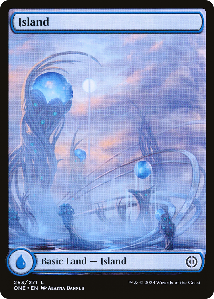 Island (263) (Full-Art) [Phyrexia: All Will Be One] | Game Grid - Logan