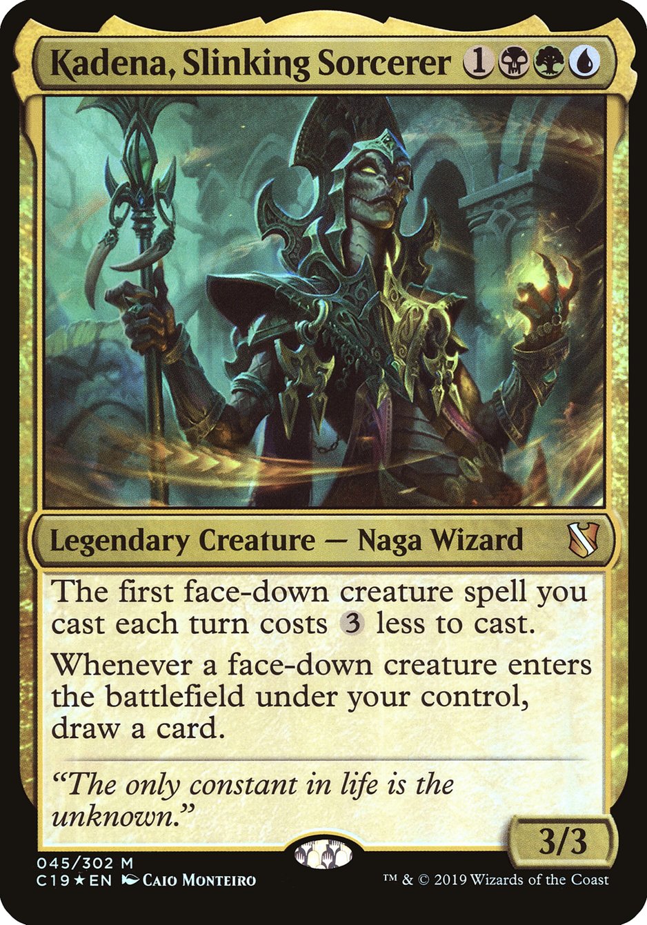 Kadena, Slinking Sorcerer (Oversized) [Commander 2019 Oversized] | Game Grid - Logan