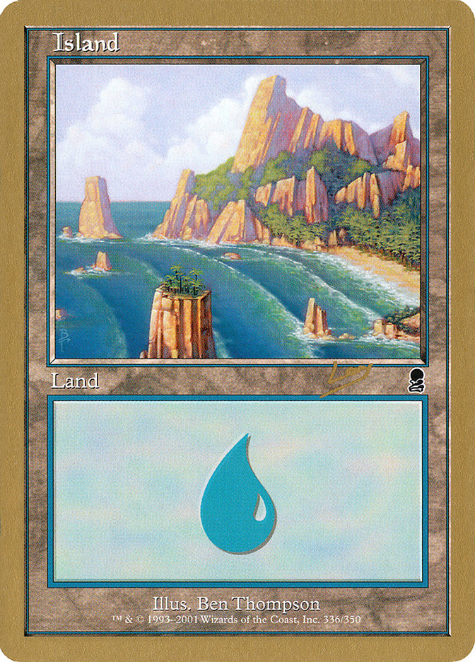 Island (rl336a) (Raphael Levy) [World Championship Decks 2002] | Game Grid - Logan