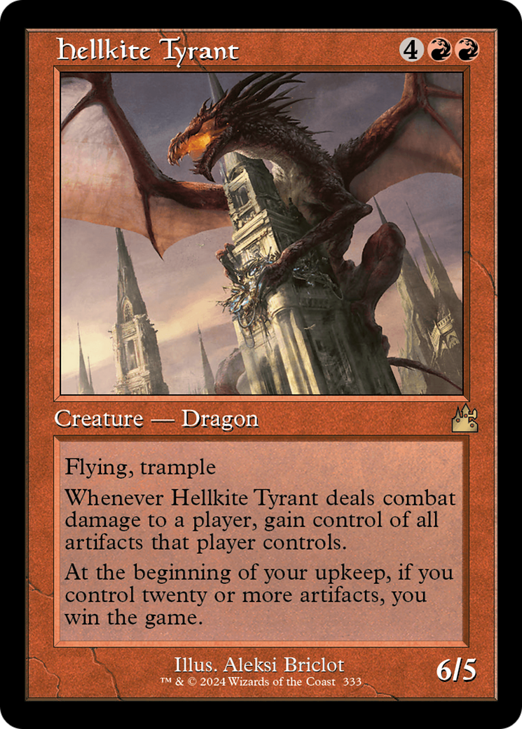 Hellkite Tyrant (Retro Frame) [Ravnica Remastered] | Game Grid - Logan