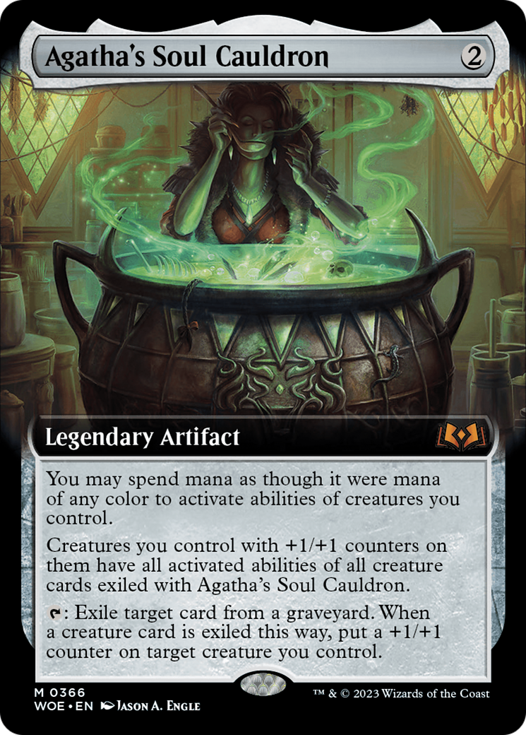 Agatha's Soul Cauldron (Extended Art) [Wilds of Eldraine] | Game Grid - Logan