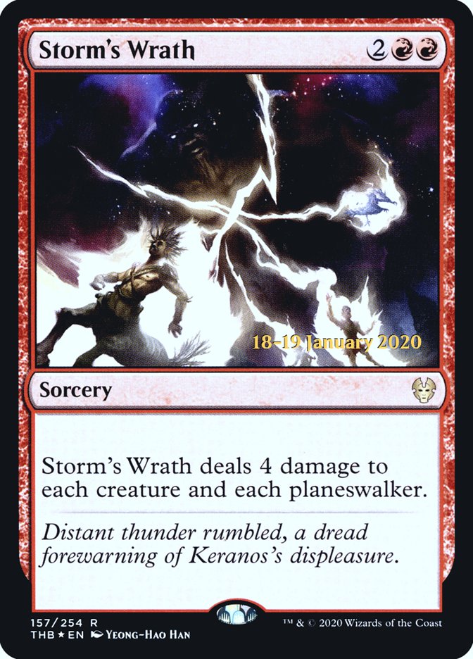 Storm's Wrath [Theros Beyond Death Prerelease Promos] | Game Grid - Logan