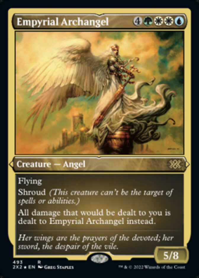 Empyrial Archangel (Foil Etched) [Double Masters 2022] | Game Grid - Logan
