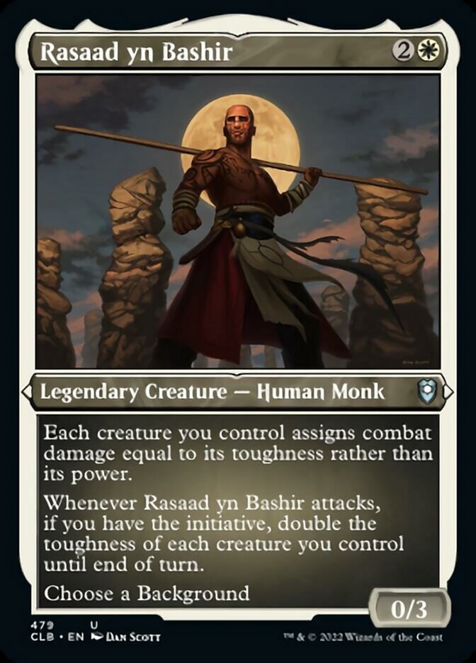 Rasaad yn Bashir (Foil Etched) [Commander Legends: Battle for Baldur's Gate] | Game Grid - Logan