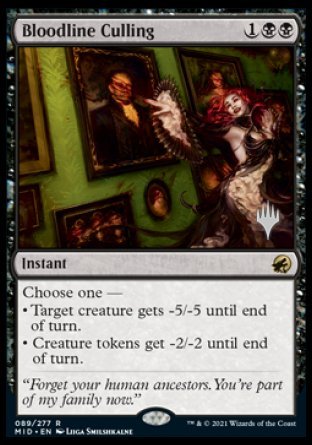 Bloodline Culling (Promo Pack) [Innistrad: Midnight Hunt Promos] | Game Grid - Logan