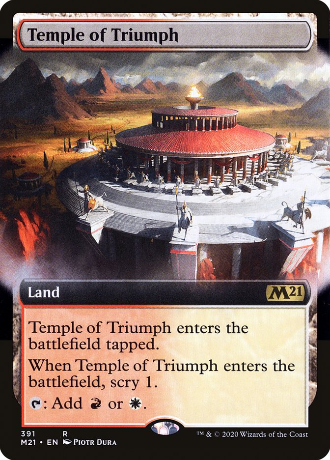 Temple of Triumph (Extended Art) [Core Set 2021] | Game Grid - Logan