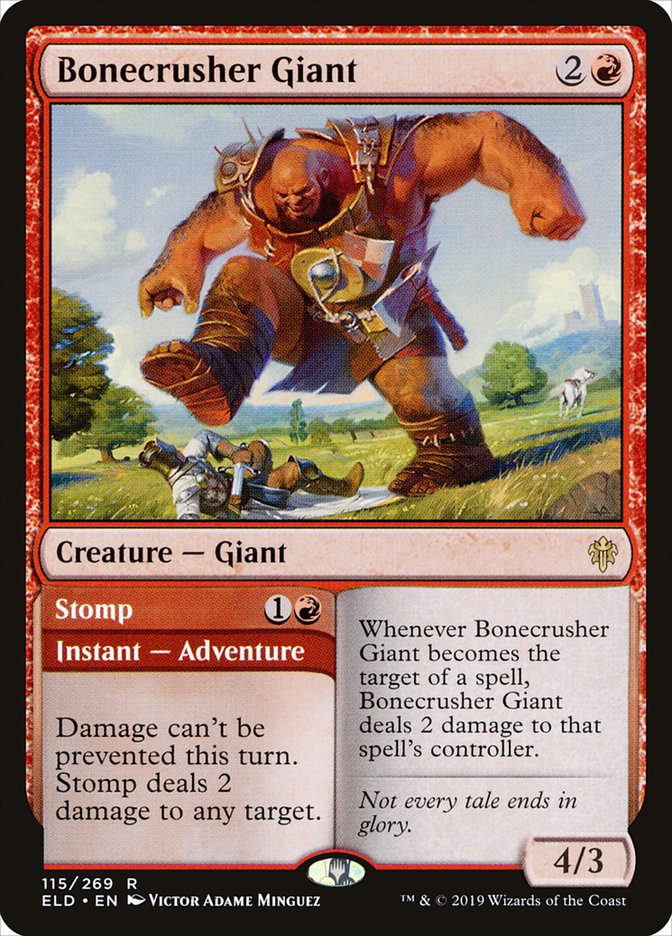 Bonecrusher Giant // Stomp [Throne of Eldraine] | Game Grid - Logan