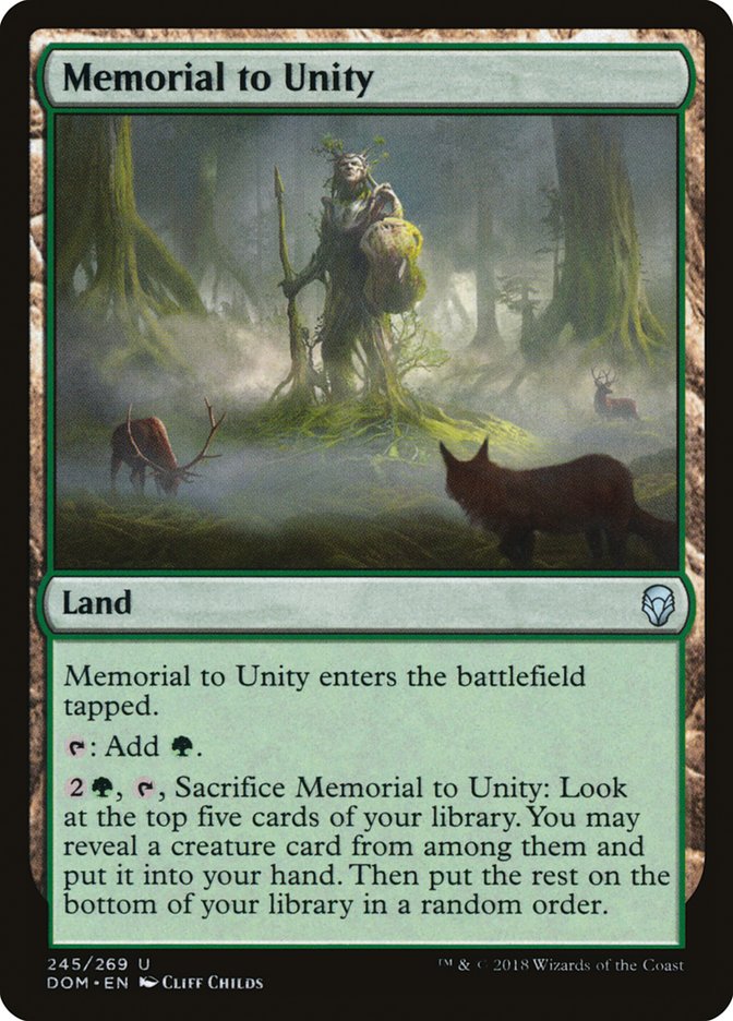 Memorial to Unity [Dominaria] | Game Grid - Logan