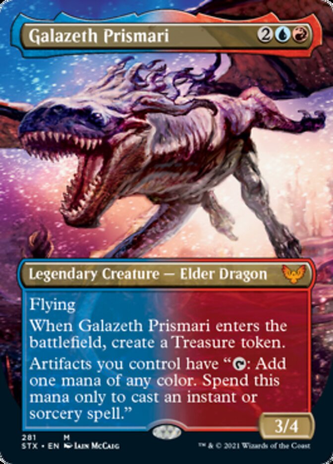 Galazeth Prismari (Borderless Alternate Art) [Strixhaven: School of Mages] | Game Grid - Logan