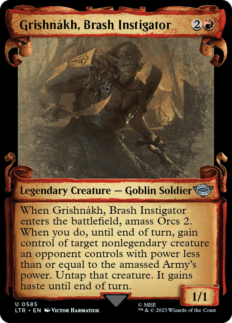 Grishnakh, Brash Instigator [The Lord of the Rings: Tales of Middle-Earth Showcase Scrolls] | Game Grid - Logan