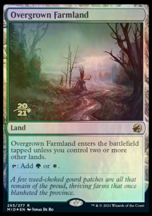 Overgrown Farmland [Innistrad: Midnight Hunt Prerelease Promos] | Game Grid - Logan