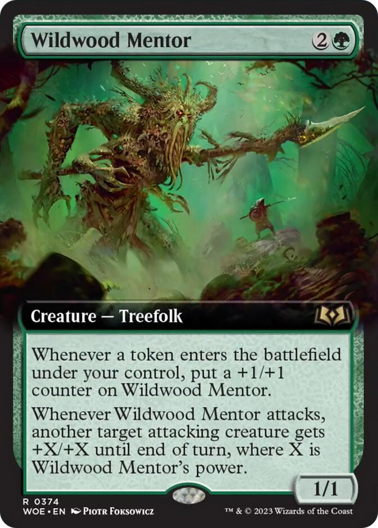 Wildwood Mentor (Extended Art) [Wilds of Eldraine] | Game Grid - Logan