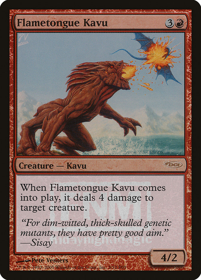 Flametongue Kavu [Friday Night Magic 2005] | Game Grid - Logan