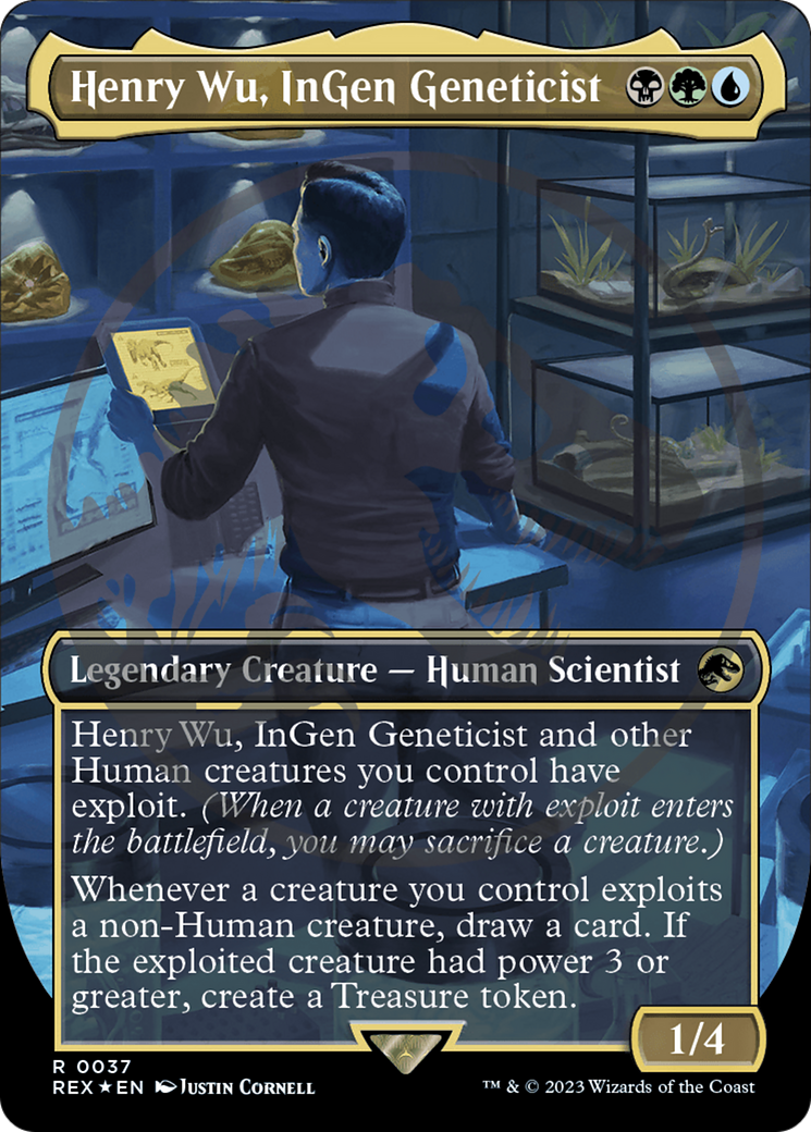 Henry Wu, InGen Geneticist Emblem (Borderless) [Jurassic World Collection Tokens] | Game Grid - Logan