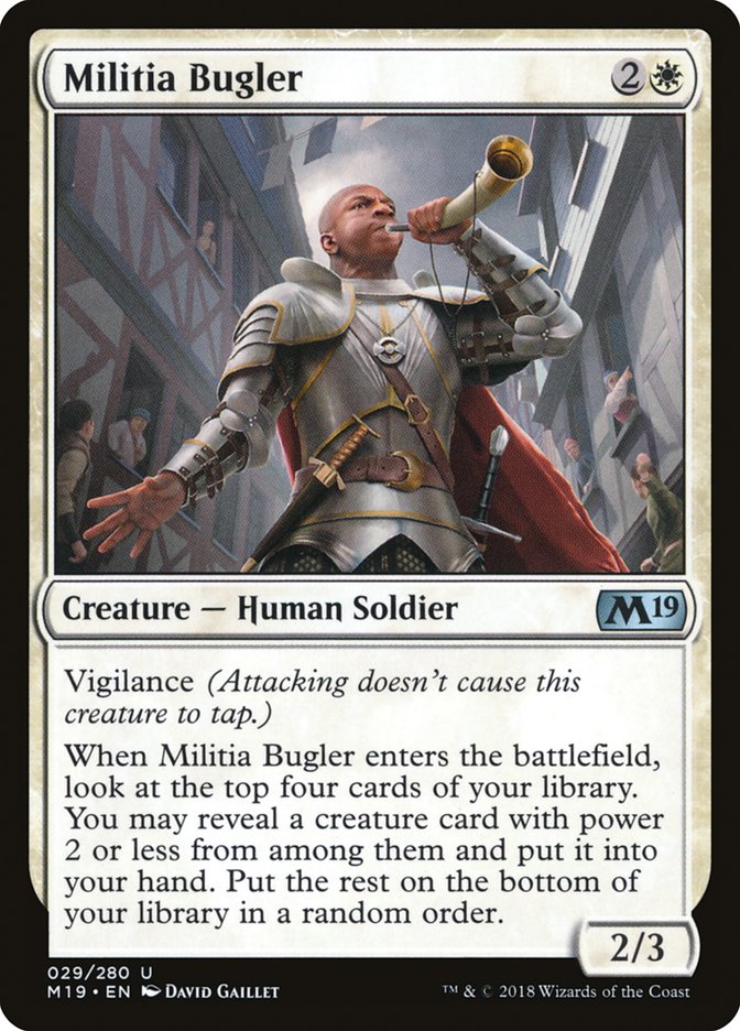 Militia Bugler [Core Set 2019] | Game Grid - Logan