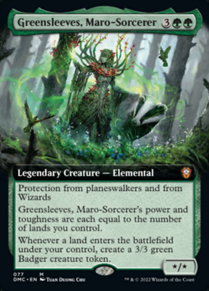 Greensleeves, Maro-Sorcerer (Extended Art) [Dominaria United Commander] | Game Grid - Logan
