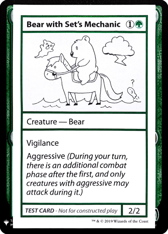 Bear with Set's Mechanic [Mystery Booster Playtest Cards] | Game Grid - Logan