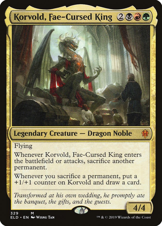 Korvold, Fae-Cursed King [Throne of Eldraine] | Game Grid - Logan