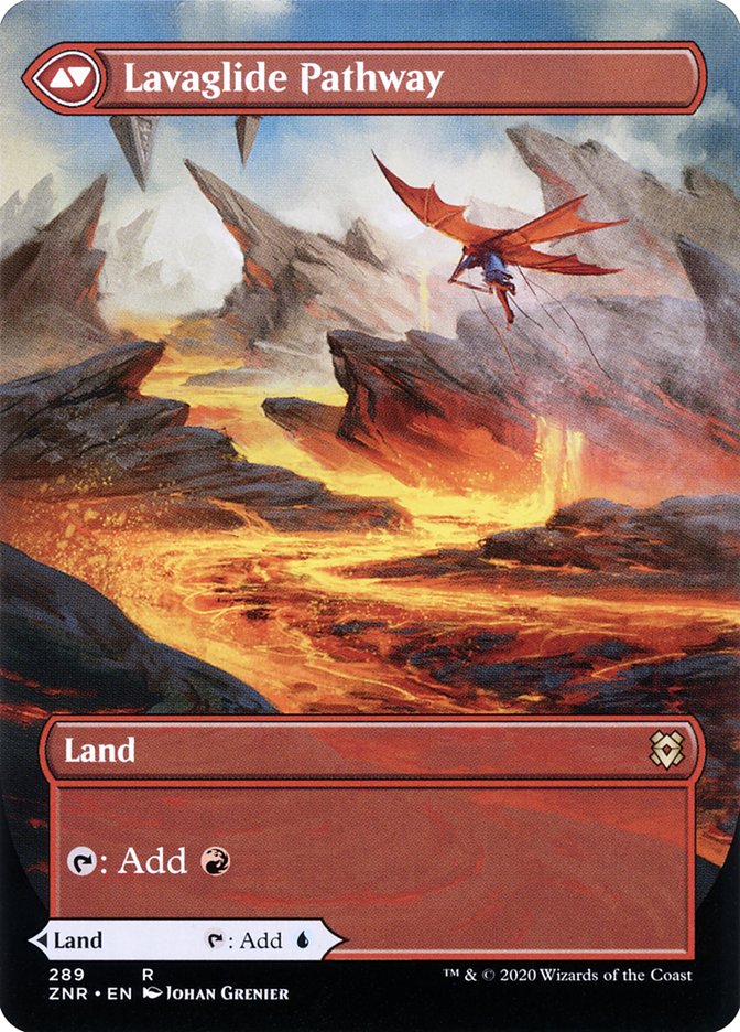 Riverglide Pathway // Lavaglide Pathway (Borderless Alternate Art) [Zendikar Rising] | Game Grid - Logan