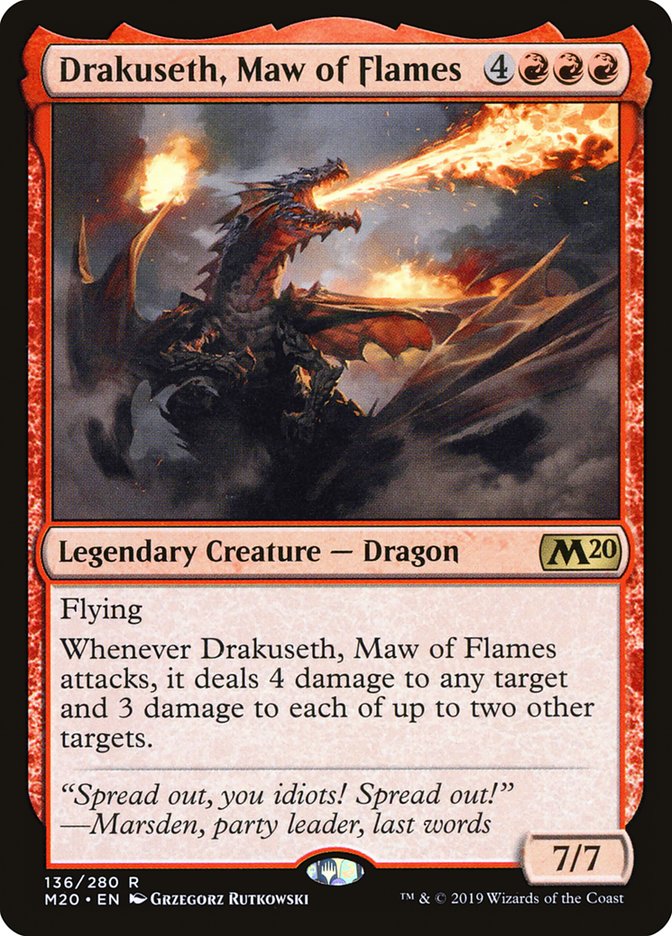 Drakuseth, Maw of Flames [Core Set 2020] | Game Grid - Logan