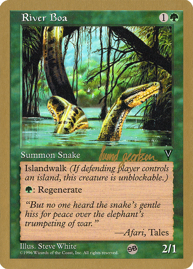 River Boa (Svend Geertsen) (SB) [World Championship Decks 1997] | Game Grid - Logan