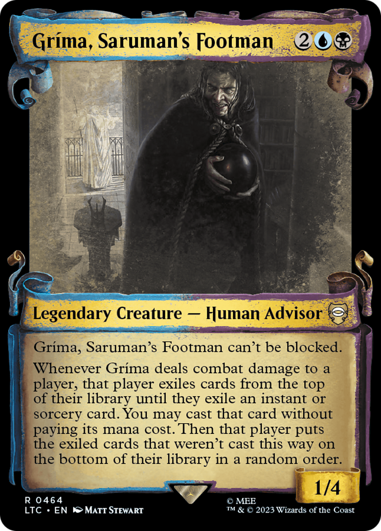 Grima, Saruman's Footman [The Lord of the Rings: Tales of Middle-Earth Commander Showcase Scrolls] | Game Grid - Logan