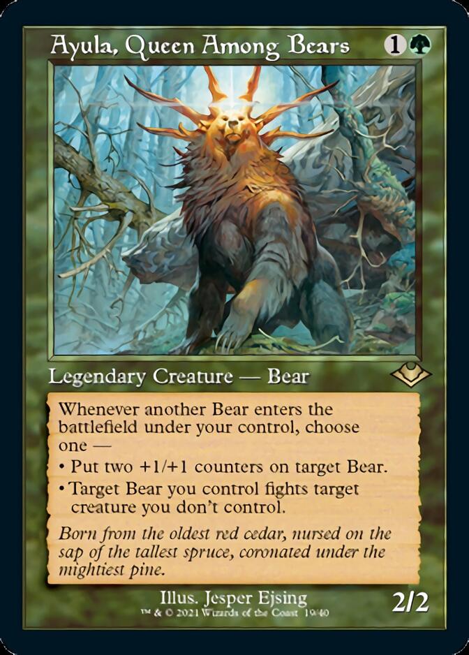 Ayula, Queen Among Bears (Retro Foil Etched) [Modern Horizons 2] | Game Grid - Logan