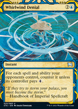 Whirlwind Denial (Foil Etched) [Strixhaven: School of Mages Mystical Archive] | Game Grid - Logan