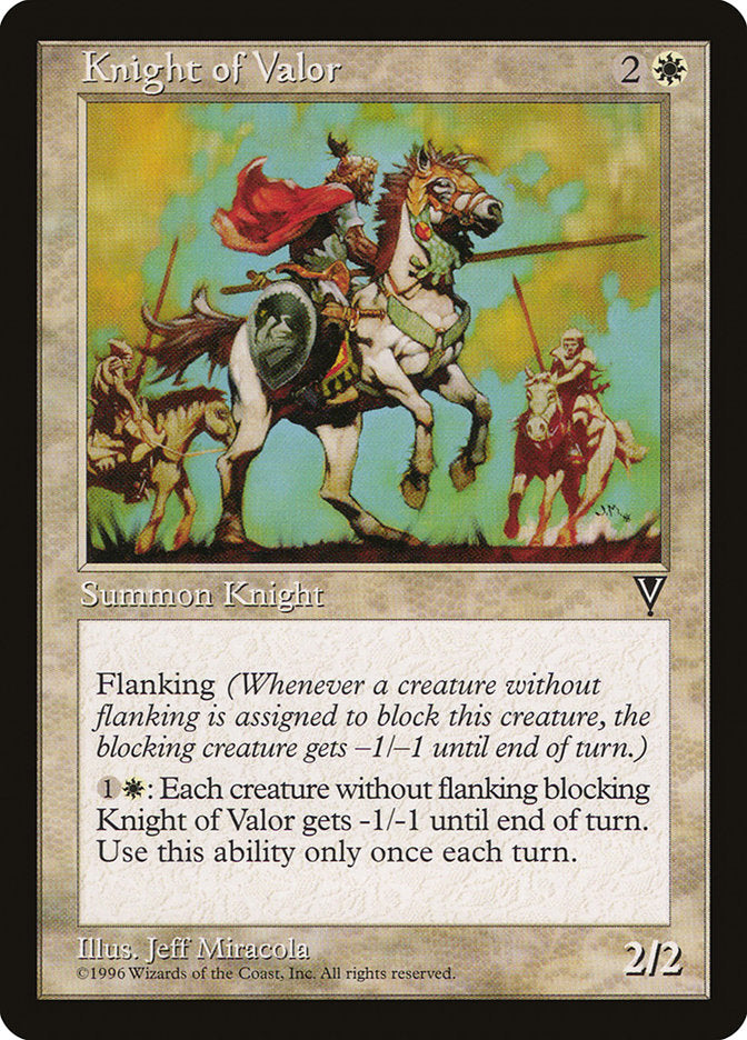 Knight of Valor [Visions] | Game Grid - Logan