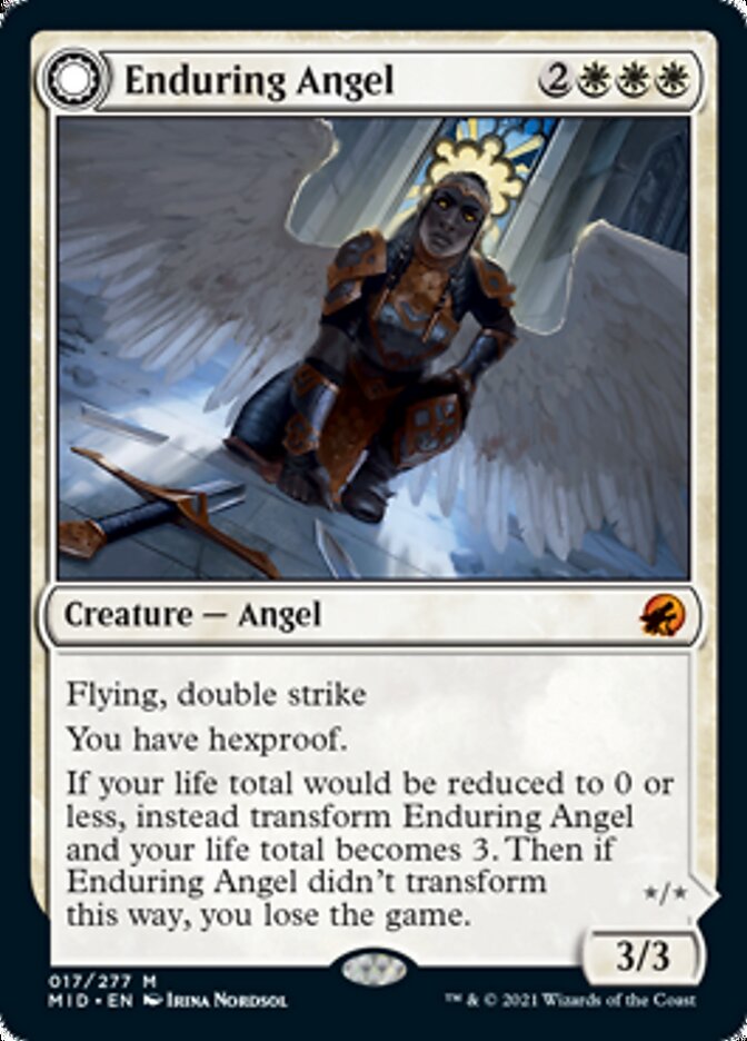Enduring Angel // Angelic Enforcer [Innistrad: Midnight Hunt] | Game Grid - Logan