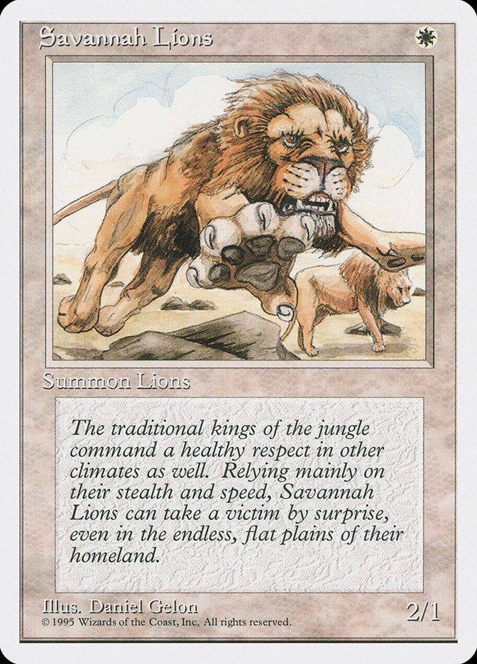 Savannah Lions [Fourth Edition] | Game Grid - Logan