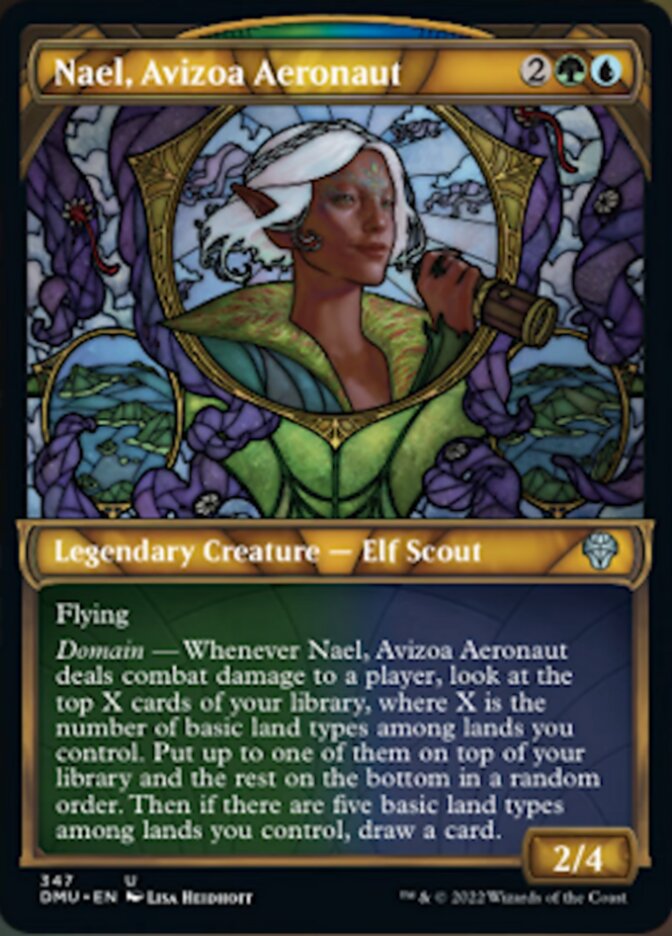 Nael, Avizoa Aeronaut (Showcase Textured) [Dominaria United] | Game Grid - Logan