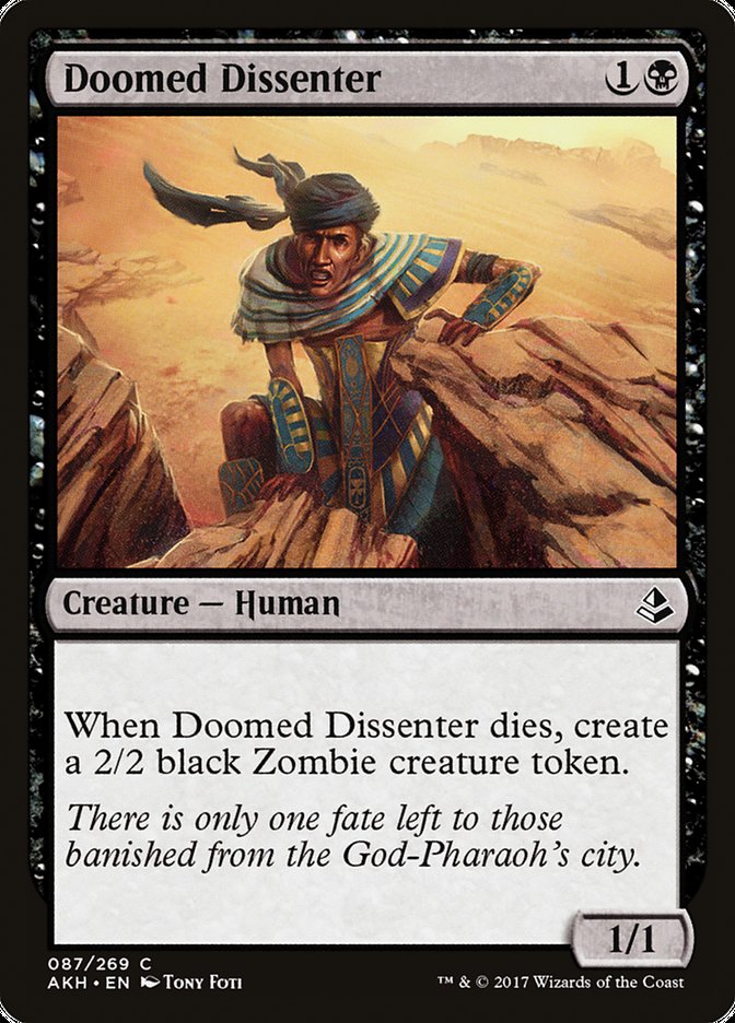 Doomed Dissenter [Amonkhet] | Game Grid - Logan