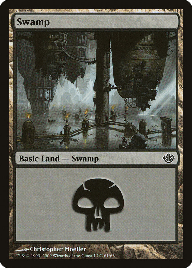 Swamp (61) [Duel Decks: Garruk vs. Liliana] | Game Grid - Logan