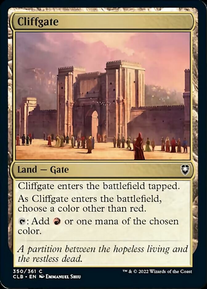 Cliffgate [Commander Legends: Battle for Baldur's Gate] | Game Grid - Logan