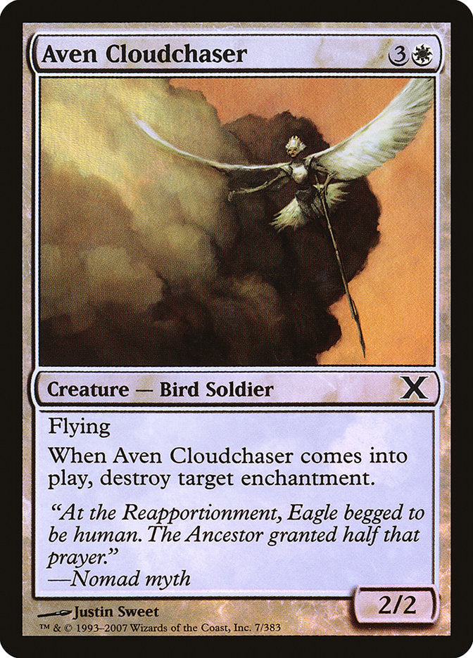 Aven Cloudchaser (Premium Foil) [Tenth Edition] | Game Grid - Logan