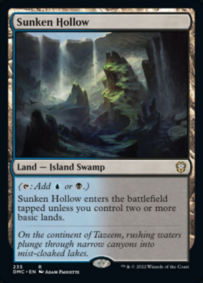 Sunken Hollow [Dominaria United Commander] | Game Grid - Logan