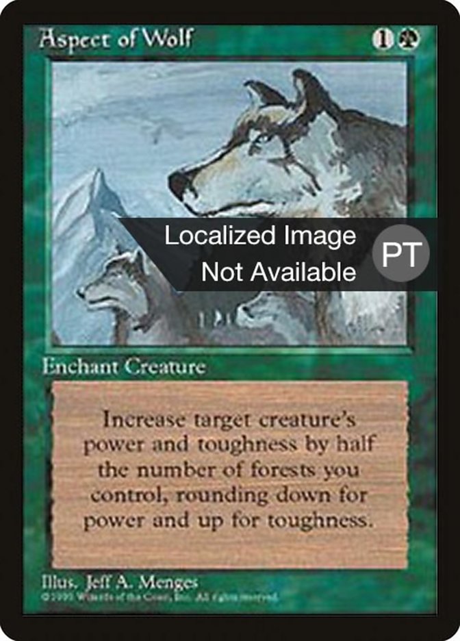 Aspect of Wolf [Fourth Edition (Foreign Black Border)] | Game Grid - Logan