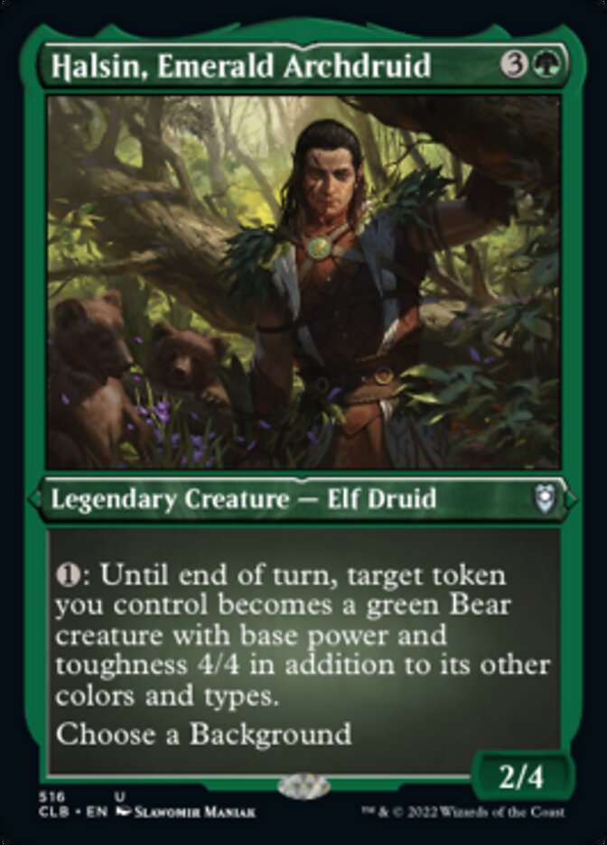 Halsin, Emerald Archdruid (Foil Etched) [Commander Legends: Battle for Baldur's Gate] | Game Grid - Logan