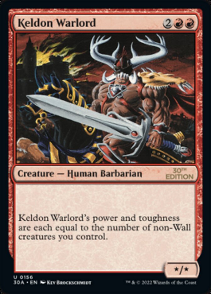 Keldon Warlord [30th Anniversary Edition] | Game Grid - Logan